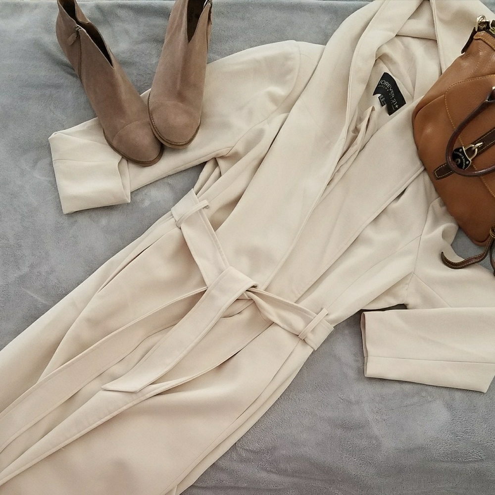Forever 21+ Shawl Collar Coat